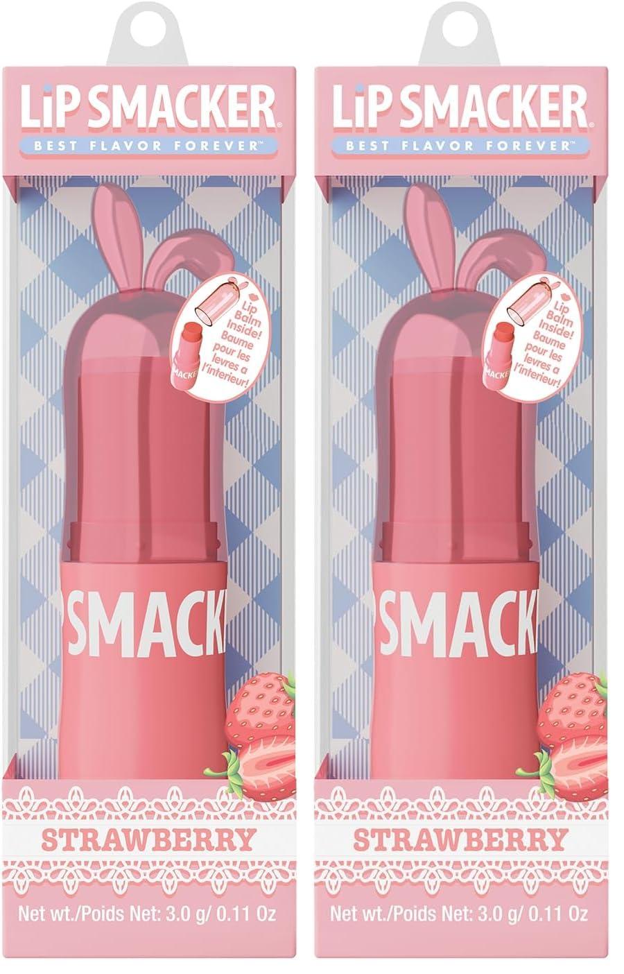 image:imageLip Smacker Bunny Lip Balm Moisturizing amp Hydrating Lip Care Fun amp Collectible Easter Gift for Kids amp Lip Balm Lovers GrapeStrawberry