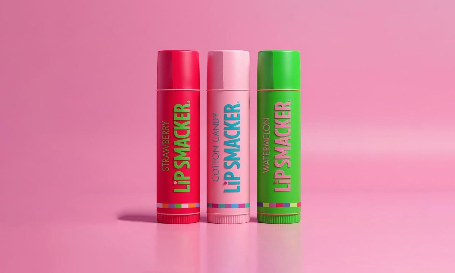 image:imageLip Smacker Coca Cola Collection Moisturizing Soothing Coke Bottle Caps TrioStrawberry Cotton Candy Watermelon