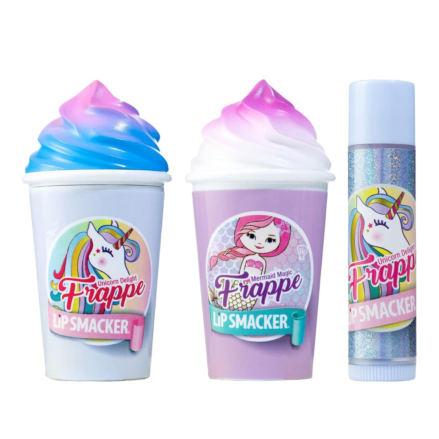 image:imageLip Smacker Coca Cola Collection Moisturizing Soothing Coke Bottle Caps TrioUnicorn Delight Mermaid Magic
