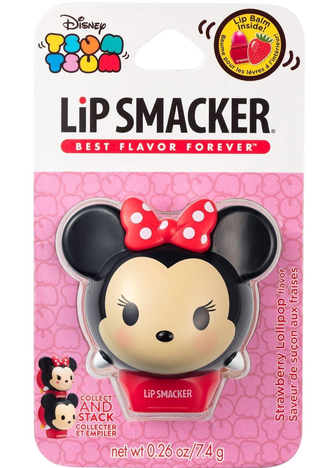 image:imageLip Smacker Disney Beauty And The Beast Belle Emoji Flavored Lip Balm Belle Last Rose Petal Clear For KidsMinnie Strawberry Lollipop