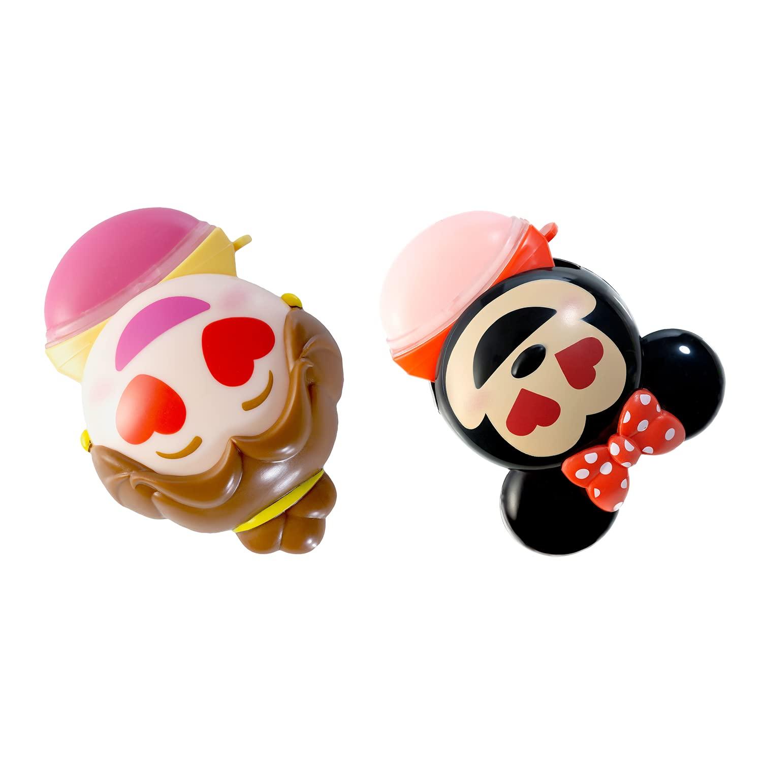 image:imageLip Smacker Disney Minnie Mouse and Beauty And The Beast Belle Emoji Lip Balm Duo Flavored Strawberry Lemonade Bownade 2 Pack