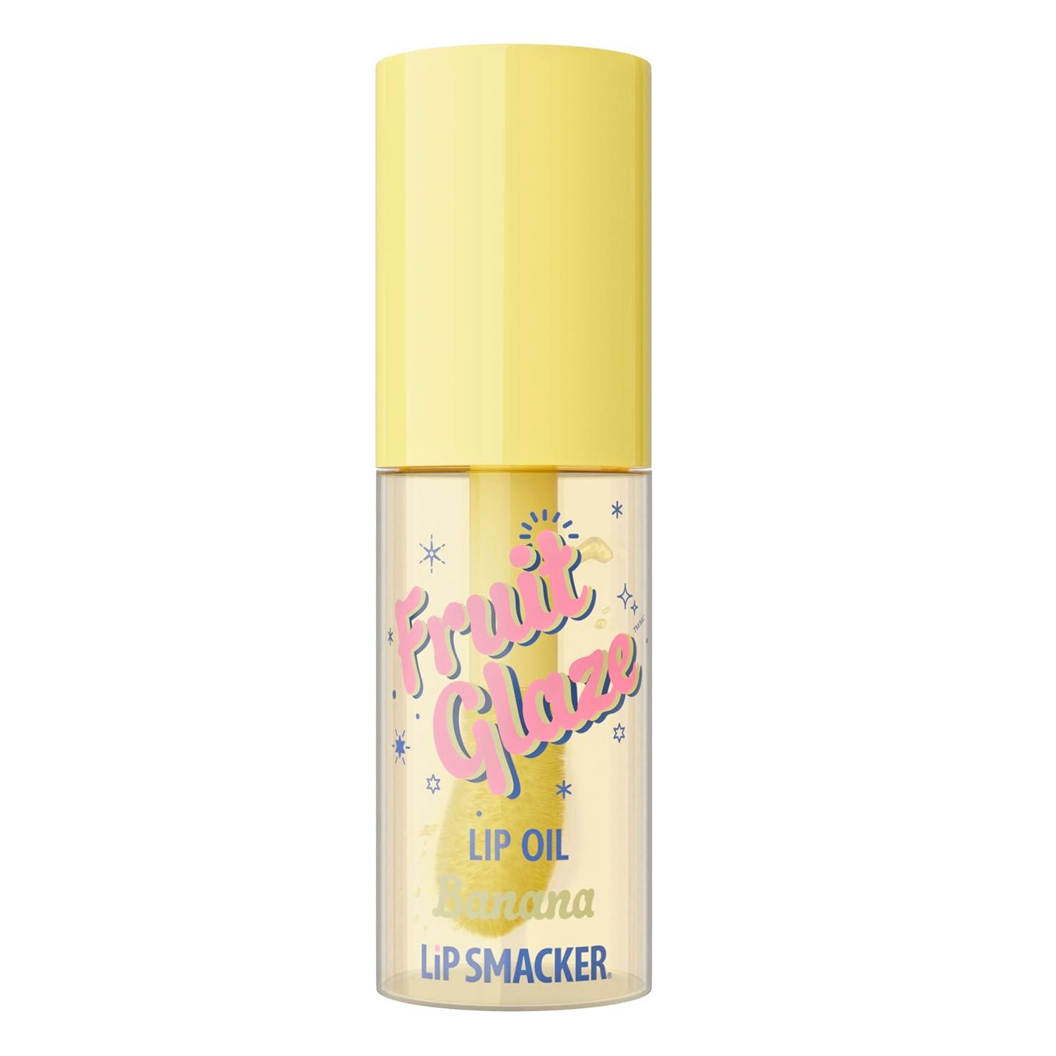 image:imageLip Smacker Fruit Glaze Lip Oil UltraHydrating amp Moisturizing with HighShine Finish Plush Applicator for Effortless Glide Delicious NonSticky Flavor GrapeBanana