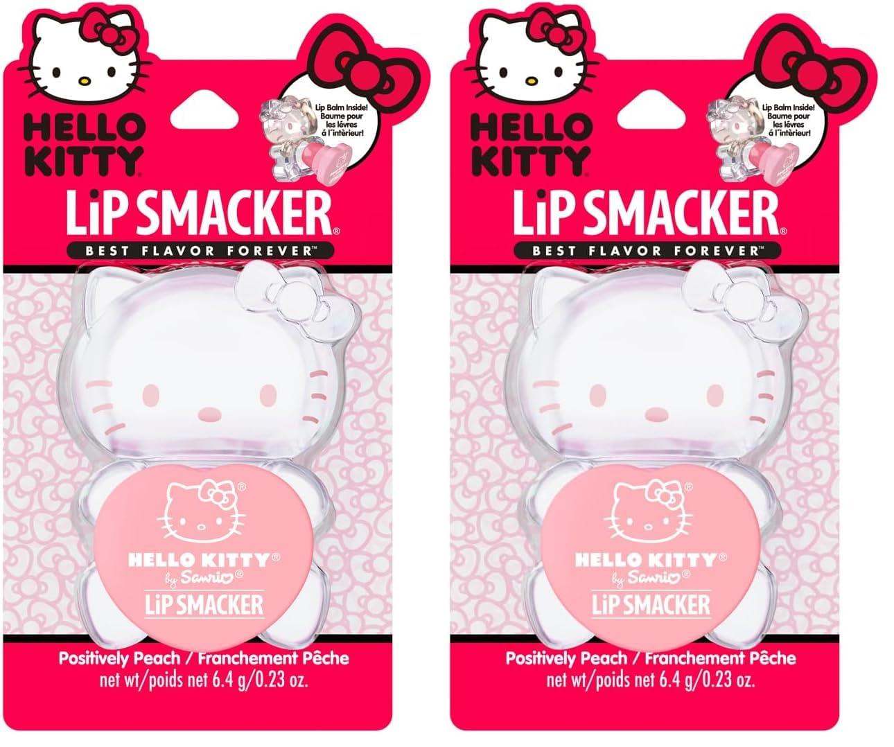 image:imageLip Smacker Hello Kitty Lip Balm Peach Gummy Flavored Moisturizing Smoothing Soft Shine Hydrating amp Protecting Fun Tasty Flavors CrueltyFree Positively PeachGummy