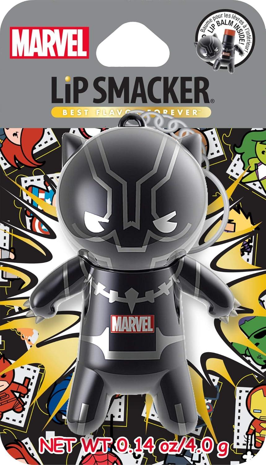 image:imageLip Smacker Marvel Guardians of the Galaxy Lippy Pals Clear amp Glossy Fun amp Giftable Cruelty Free Groot Beer KeychainBlack Panther