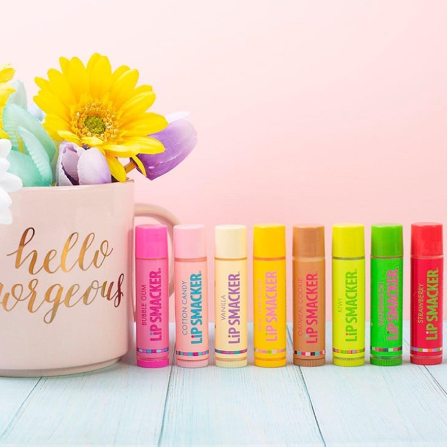 image:imageLip Smacker Marvel Guardians of the Galaxy Party Pack Hydrating Lip Balm Hydrating amp Protecting CrueltyFreeOatmeal Cookie Vanilla Mango Watermelon Tropical Punch Cotton Candy Kiwi Strawberry