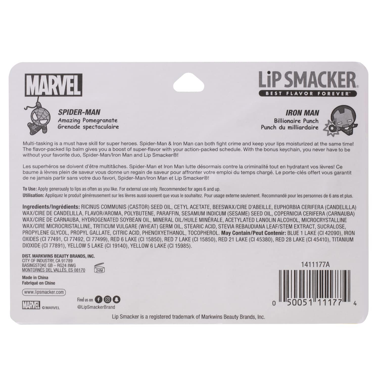 image:imageLip Smacker Marvel keychain lip balm for kids Spiderman amp Captain AmericaSpiderman Captain America
