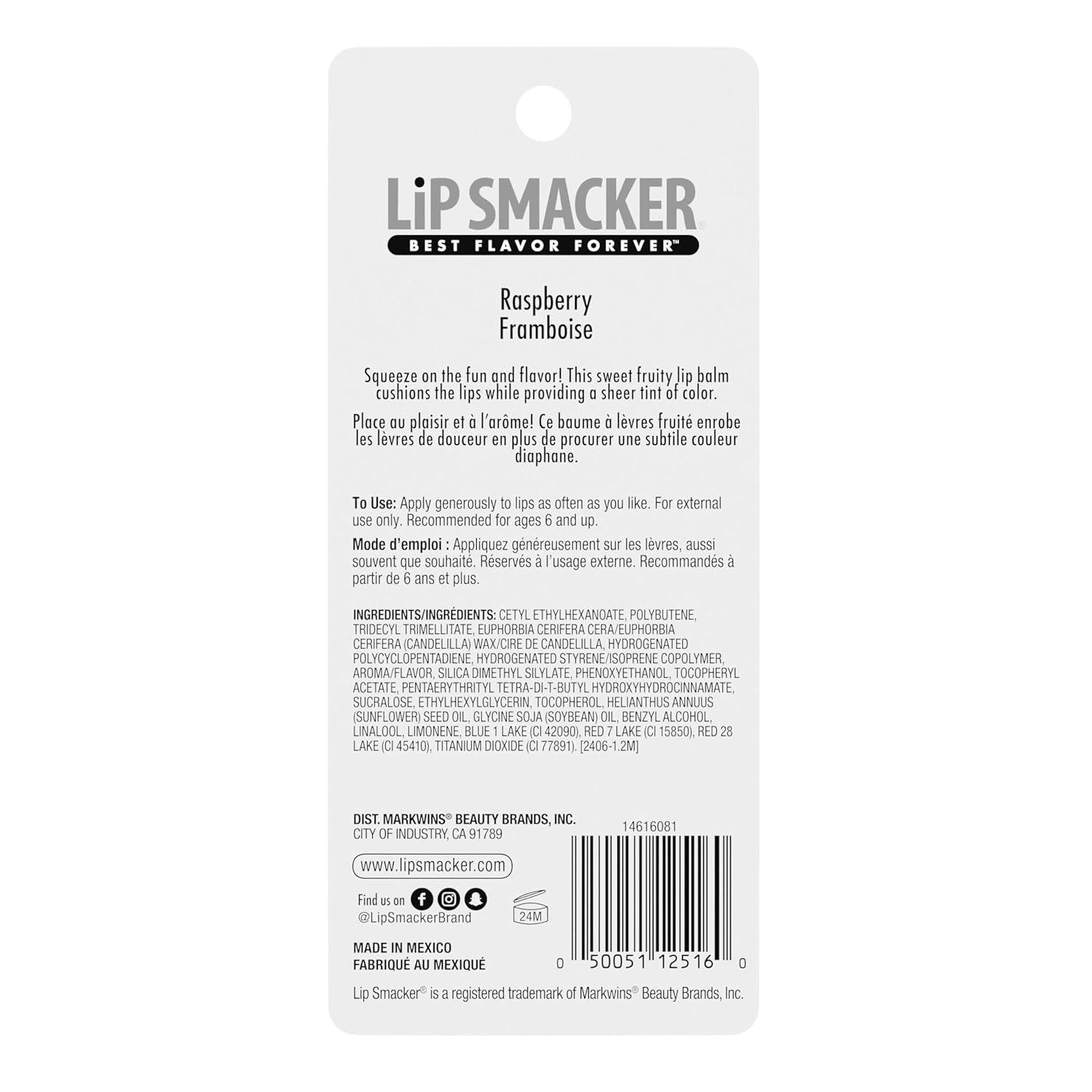 image:imageLip Smacker So KissABalm Delightfully Sweet amp Fruity Lip Balm Moisturizing amp Hydrating with a Sheer Glossy Finish Fun amp Collectible Lip Care Raspberry