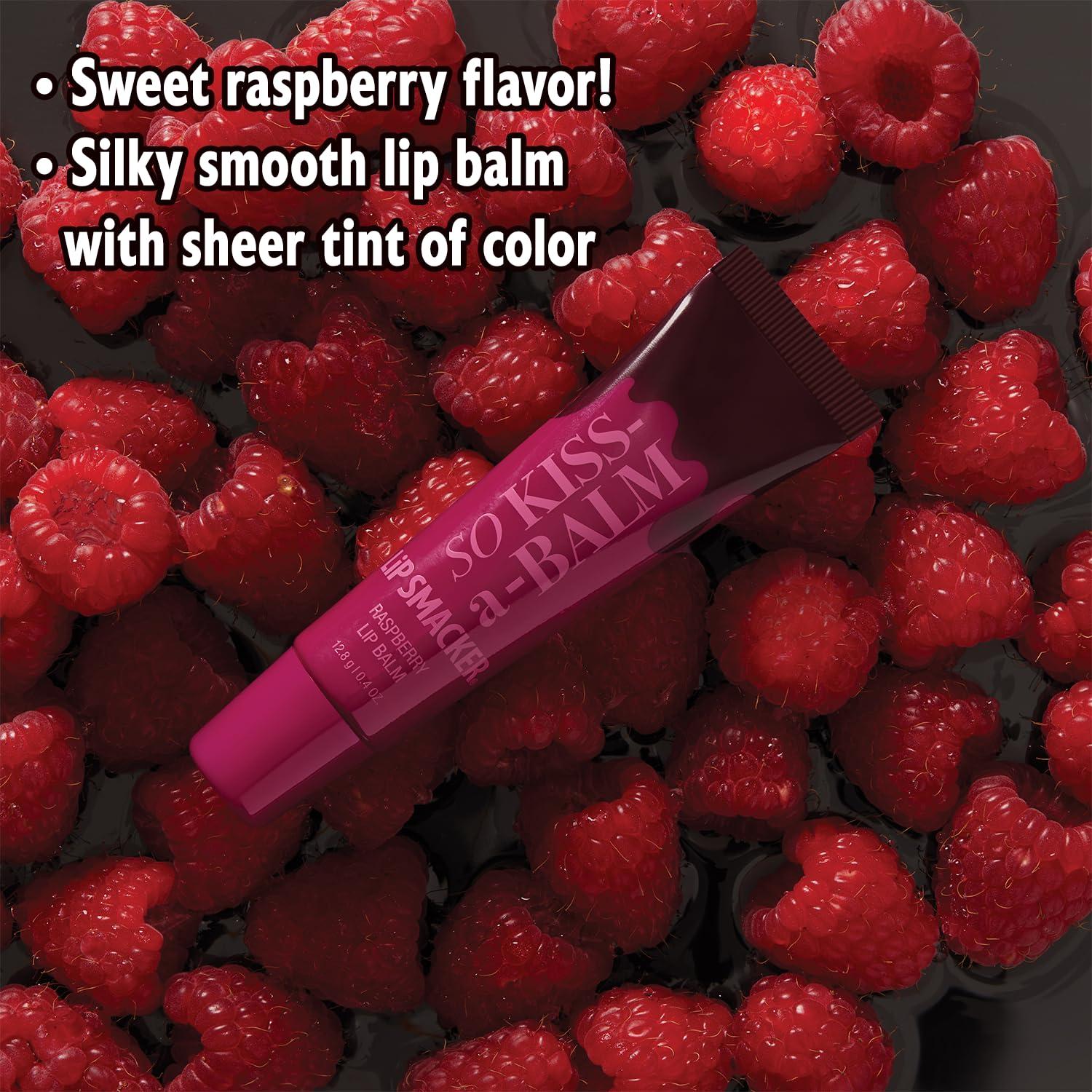 image:imageLip Smacker So KissABalm Delightfully Sweet amp Fruity Lip Balm Moisturizing amp Hydrating with a Sheer Glossy Finish Fun amp Collectible Lip Care Raspberry