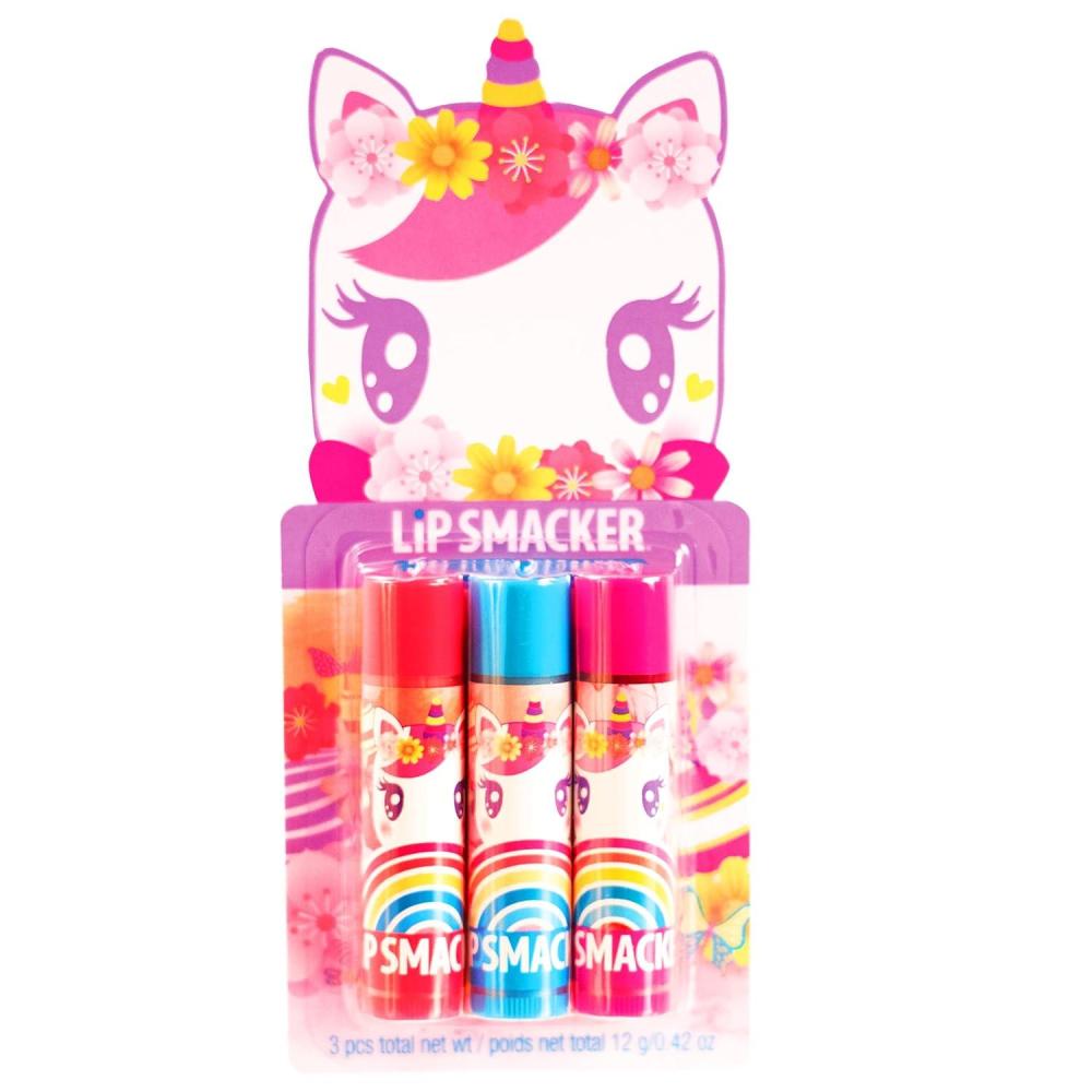 image:imageLip Smacker Coca Cola Collection Moisturizing Soothing Coke Bottle Caps TrioUnicorn Delight Rainbow Berry Enchanting Cherry