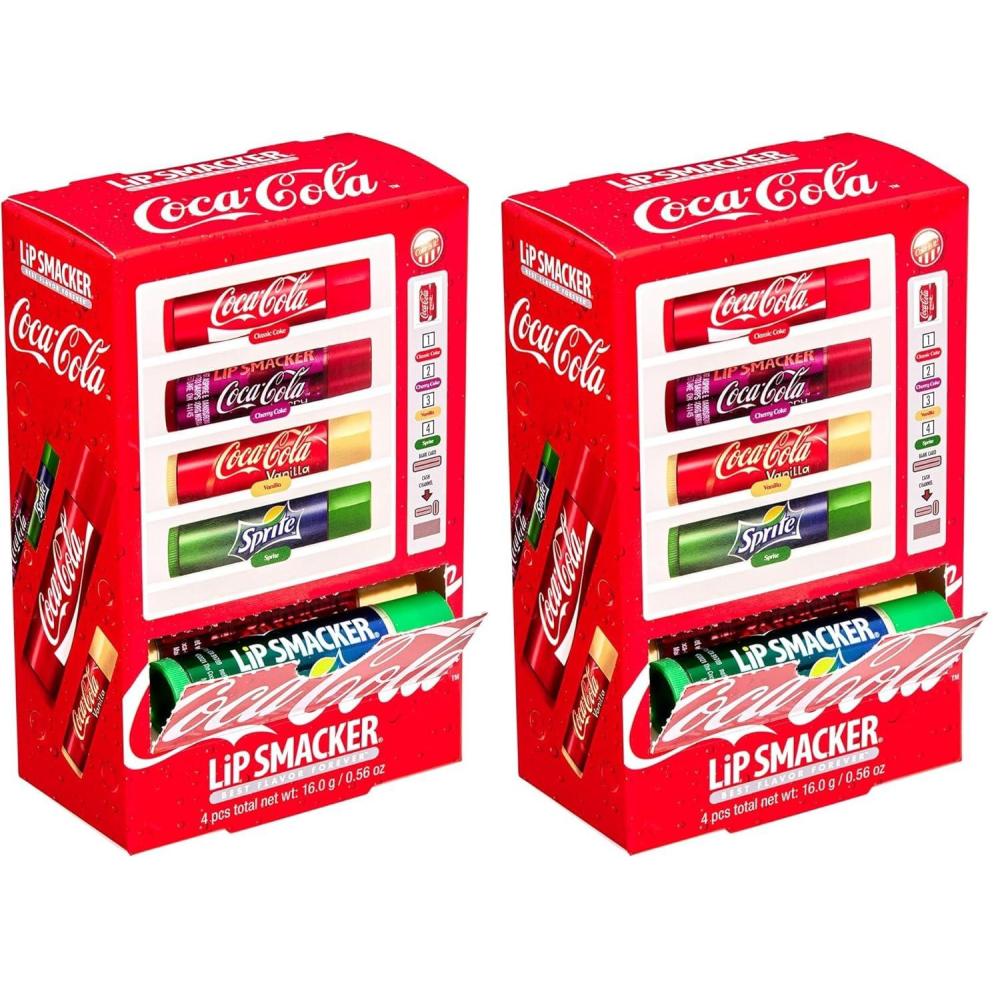 image:imageLip Smacker Coca Cola Collection lip balm made for kids  Coca Cola Lip Balm Vending Machine Pack of 2CocaCola  Sprite