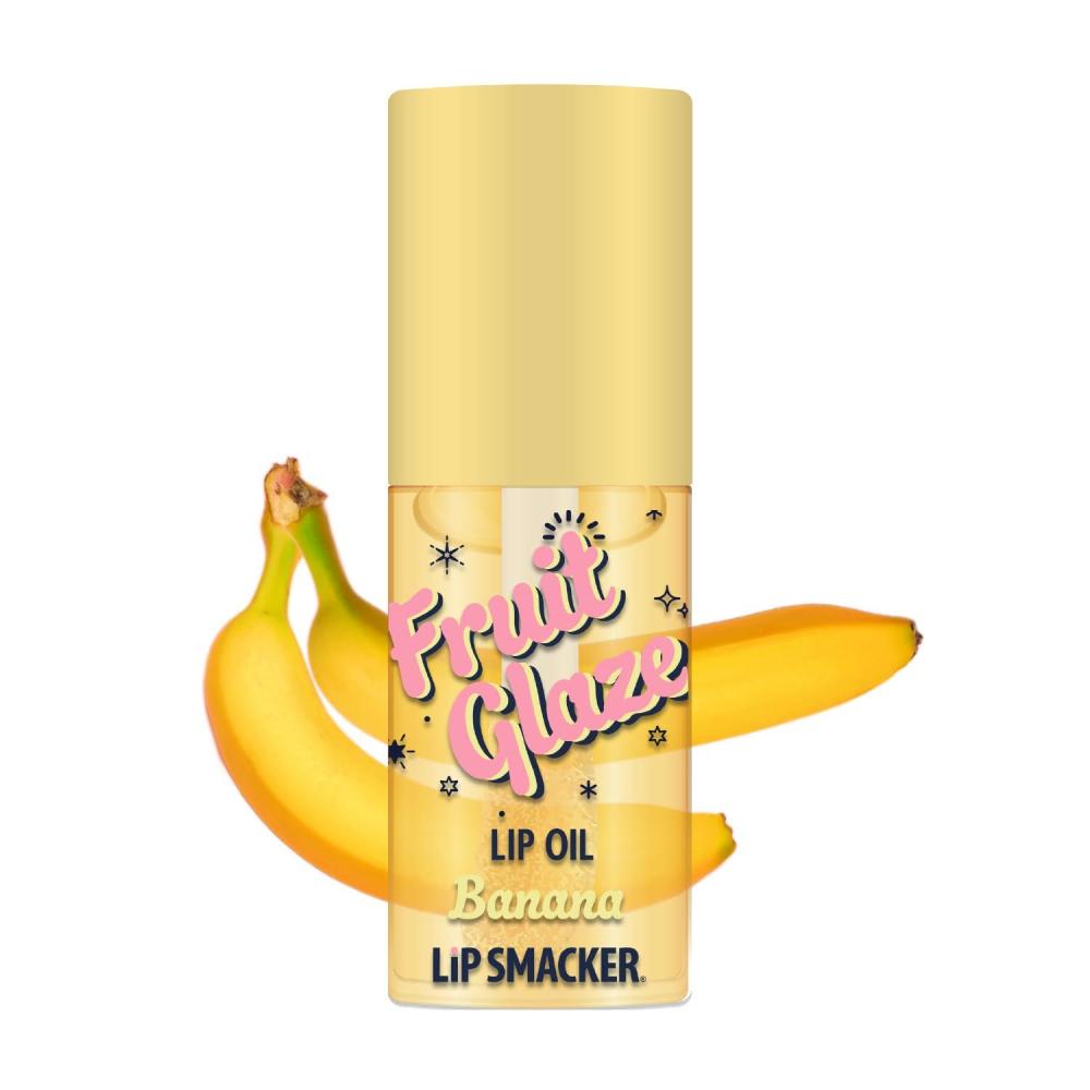image:imageLip Smacker Fruit Glaze Lip Oil UltraHydrating amp Moisturizing with HighShine Finish Plush Applicator for Effortless Glide Delicious NonSticky Flavor GrapeBanana
