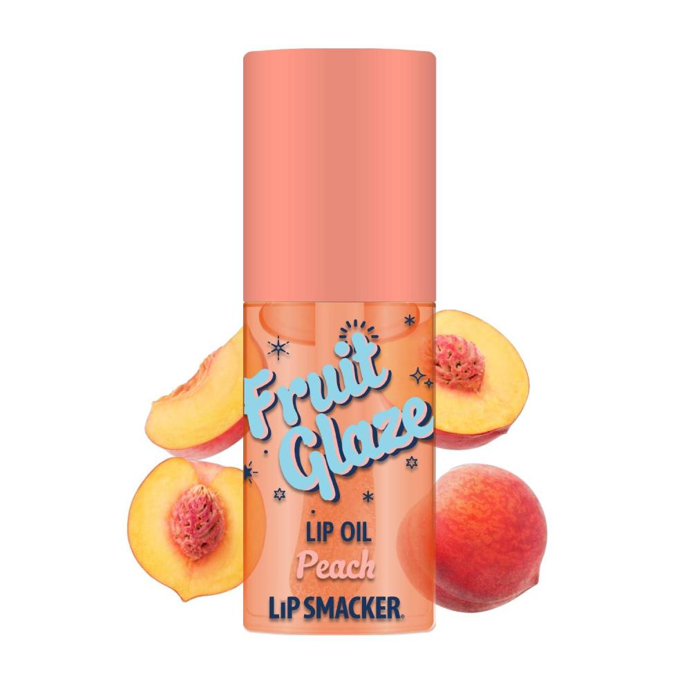 image:imageLip Smacker Fruit Glaze Lip Oil UltraHydrating amp Moisturizing with HighShine Finish Plush Applicator for Effortless Glide Delicious NonSticky Flavor GrapePeach