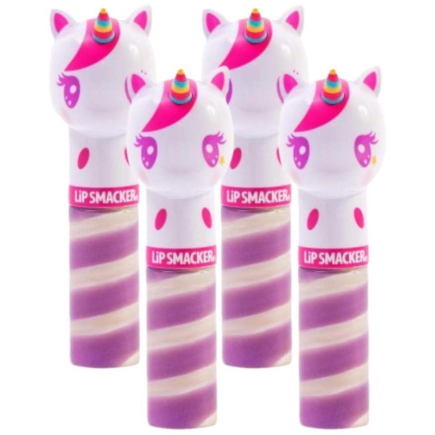 image:imageLip Smacker Lippy Pals Swirls Sanrio Hello Kitty Flavored Moisturizing amp Smoothing Soft Shine Lip Balm Hydrating amp Protecting Fun Tasty Glossy Finish CrueltyFree amp Vegan  Cheerful Cherry KiwiUnicorn Frosting