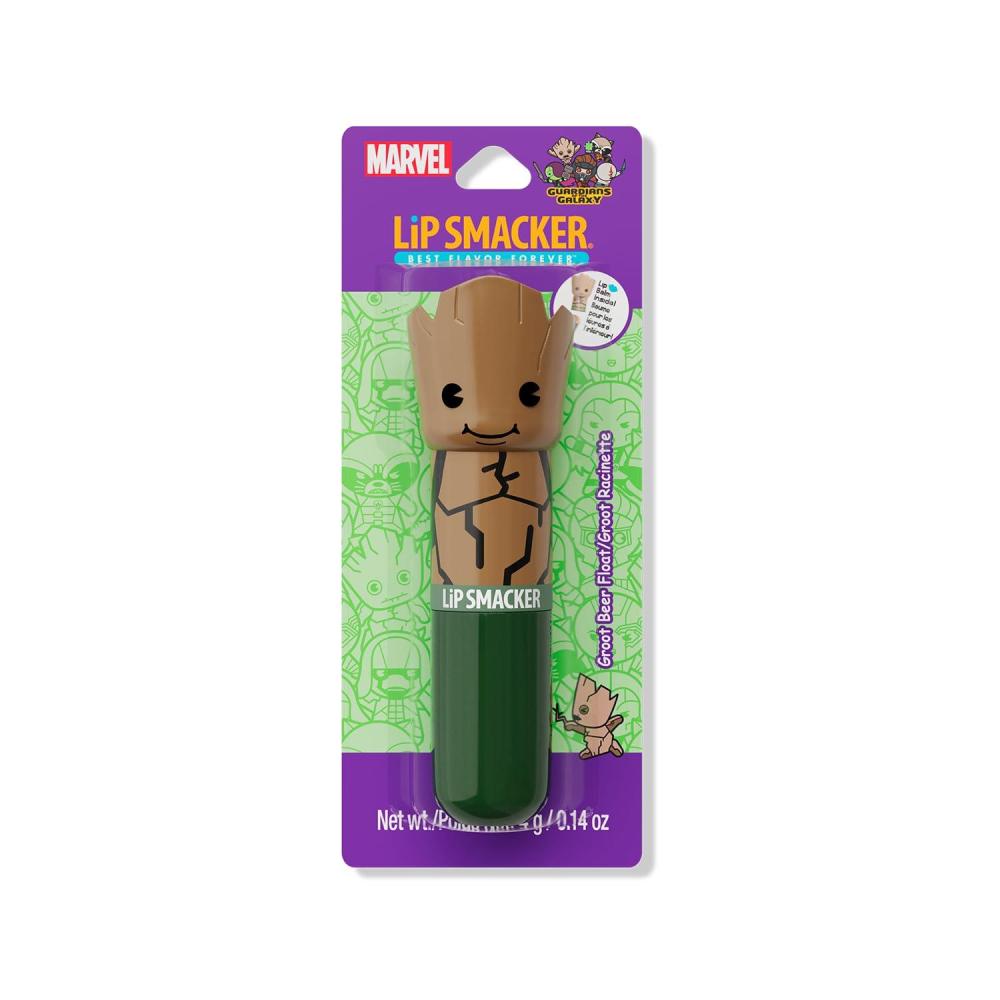 image:imageLip Smacker Marvel Guardians of the Galaxy Lippy Pals Clear amp Glossy Fun amp Giftable Cruelty Free Groot Beer KeychainGroot Beer