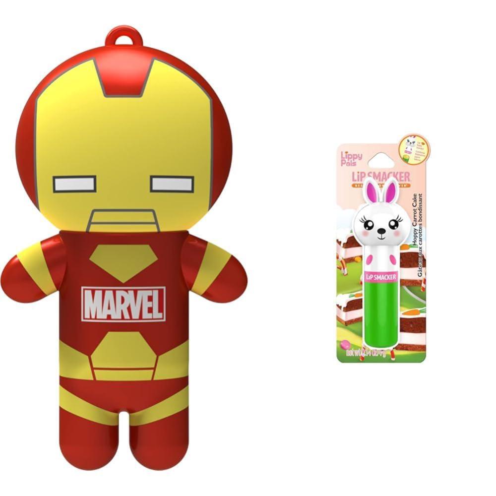 image:imageLip Smacker Marvel keychain lip balm for kids Spiderman amp Captain AmericaIron Man Hoppy Carrot Cake
