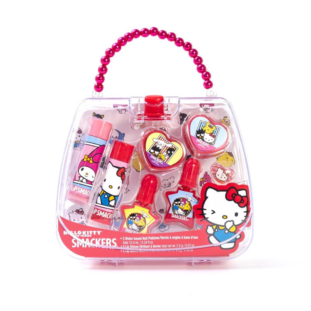 image:imageLip Smacker Pink Lemonade Glam Bag Makeup Set for Girls  Lip Balm Lip Gloss Nail Polish amp Lotion  Christmas Make Up Collection  Holiday Present  Gift for Girls  Set of 4Hello Kitty Collection