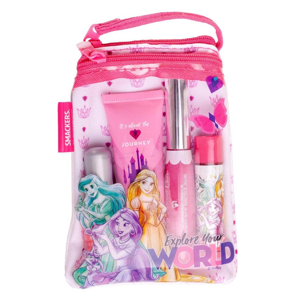 image:imageLip Smacker Pink Lemonade Glam Bag Makeup Set for Girls  Lip Balm Lip Gloss Nail Polish amp Lotion  Christmas Make Up Collection  Holiday Present  Gift for Girls  Set of 4Princess Glam Collection