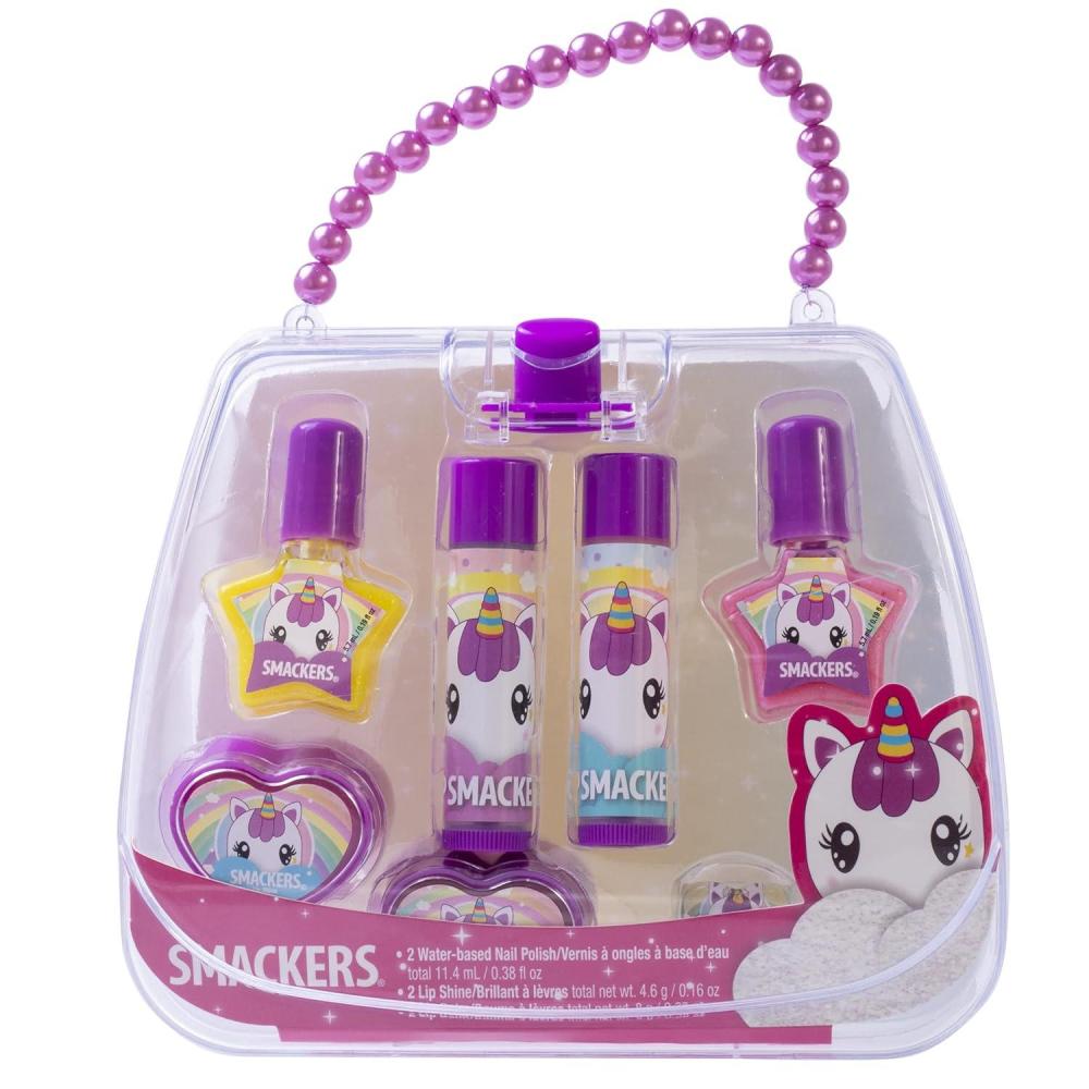 image:imageLip Smacker Pink Lemonade Glam Bag Makeup Set for Girls  Lip Balm Lip Gloss Nail Polish amp Lotion  Christmas Make Up Collection  Holiday Present  Gift for Girls  Set of 4Unicorn Delight and Magical Frosting Collection