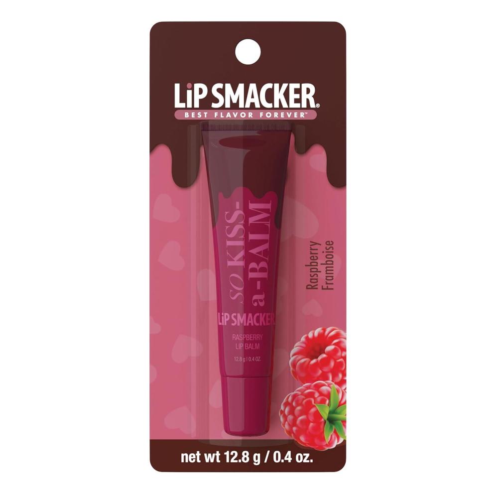 image:imageLip Smacker So KissABalm Delightfully Sweet amp Fruity Lip Balm Moisturizing amp Hydrating with a Sheer Glossy Finish Fun amp Collectible Lip Care Raspberry