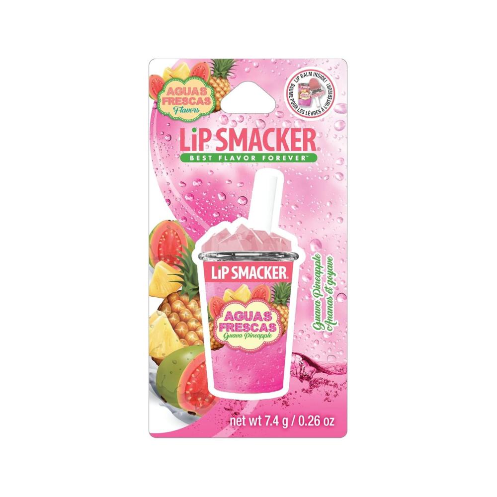 image:imageLip Smacker Summer Refresher Lip Balm Moisturizing Collectible Beverage Cup Design Sheer Finish for Smooth Lips Raspberry BlastAgua Frescas