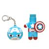 Lip Smacker Marvel Guardians of the Galaxy Lippy Pals, Clear & Glossy, Fun & Giftable, Cruelty Free – Groot Beer (Keychain)(Captain America)