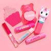Lip Smacker Pink Lemonade Glam Bag Makeup Set for Girls | Lip Balm, Lip Gloss, Nail Polish, & Lotion | Christmas Make Up Collection | Holiday Present | Gift for Girls | Set of 4(Princess Glam Collection)