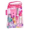 Lip Smacker Pink Lemonade Glam Bag Makeup Set for Girls | Lip Balm, Lip Gloss, Nail Polish, & Lotion | Christmas Make Up Collection | Holiday Present | Gift for Girls | Set of 4(Princess Glam Collection)