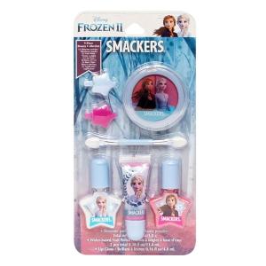 Lip Smacker 9-Piece Beauty Collection Set, Mermaid-Themed Makeup, Includes Lip Balms, Glosses, and Nail Polishes, Fun Flavors, Cruelty-Free & Vegan(Disney Frozen 2 Makeup Set)