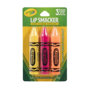 Lip Smacker Coca Cola Collection – Moisturizing, Soothing Coke Bottle Caps Trio(Banana Mania  Pink Sherbert  Outrageous Orange)