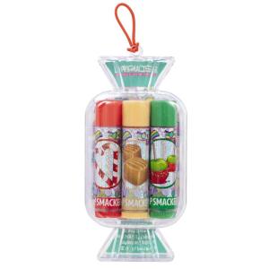 Lip Smacker Coca Cola Collection – Moisturizing, Soothing Coke Bottle Caps Trio(Candy Cane  Caramel  Candy Apple)