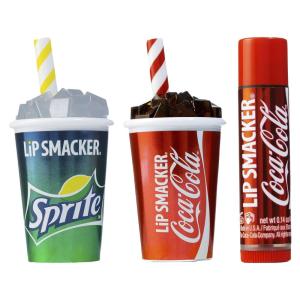 Lip Smacker Coca Cola Collection – Moisturizing, Soothing Coke Bottle Caps Trio(Coca-Colas & Sprite)