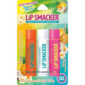 Lip Smacker Coca Cola Collection – Moisturizing, Soothing Coke Bottle Caps Trio(Tangerine  Coconut  Pina Colada)