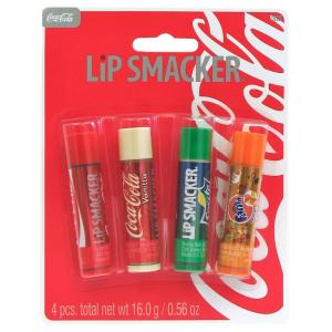 Lip Smacker Coca Cola Collection, lip balm for kids – Coca Cola, Coke Vanila, Sprite, Orange Fanta(0.56 Ounce)