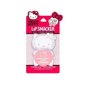 Lip Smacker Hello Kitty Lip Balm, Peach Gummy Flavored Moisturizing, Smoothing Soft Shine, Hydrating & Protecting Fun Tasty Flavors, Cruelty-Free – Positively Peach(Gummy)