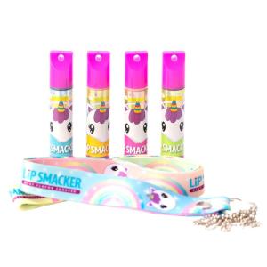 Lip Smacker Marvel, 4 piece lanyard set, lip balm for kids – Iron Man, Captain America, Spider Man, Hulk(Unicorn Charm Collection)