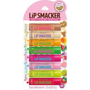 Lip Smacker Marvel Guardians of the Galaxy Party Pack – Hydrating Lip Balm, Hydrating & Protecting – Cruelty-Free(Oatmeal Cookie  Vanilla  Mango  Watermelon  Tropical Punch  Cotton Candy  Kiwi  Strawberry)