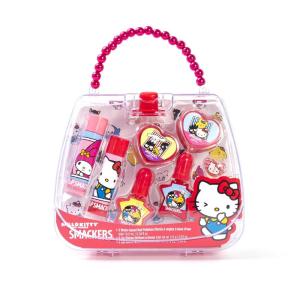 Lip Smacker Pink Lemonade Glam Bag Makeup Set for Girls | Lip Balm, Lip Gloss, Nail Polish, & Lotion | Christmas Make Up Collection | Holiday Present | Gift for Girls | Set of 4(Hello Kitty Collection)
