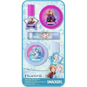 Lip Smacker Pink Lemonade Glam Bag Makeup Set for Girls | Lip Balm, Lip Gloss, Nail Polish, & Lotion | Christmas Make Up Collection | Holiday Present | Gift for Girls | Set of 4(Frozen 2 Collection)