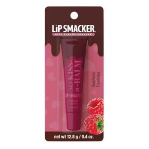 Lip Smacker So Kiss-A-Balm, Delightfully Sweet & Fruity Lip Balm – Moisturizing & Hydrating with a Sheer Glossy Finish, Fun & Collectible Lip Care – Raspberry