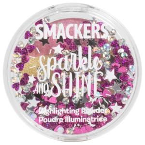 Lip Smacker Sparkle & Shine Highlighter Powder, Rainbow Body Glow, Blush, Eyeshadow, 0.14 Oz