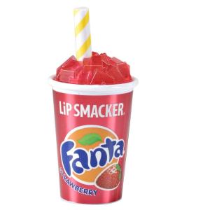 Lip Smacker Summer Refresher Lip Balm, Moisturizing, Collectible Beverage Cup Design, Sheer Finish for Smooth Lips – Raspberry Blast(Red – Strawberry Fanta Strawberry)