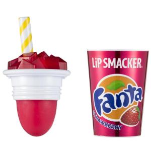 Lip Smacker Summer Refresher Lip Balm, Moisturizing, Collectible Beverage Cup Design, Sheer Finish for Smooth Lips – Raspberry Blast(Strawberry Fanta Coke Cup)
