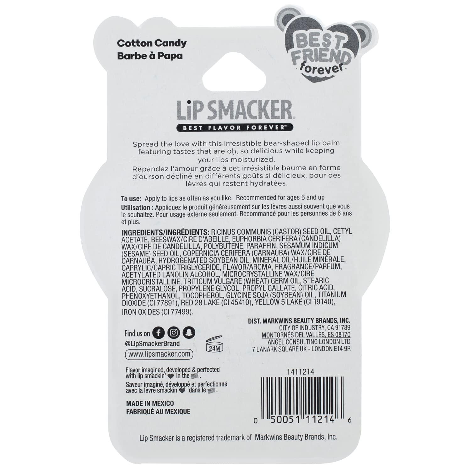 image:imageLip Smacker Sugar Bear Lip Balm Grapeful4UCotton Candy