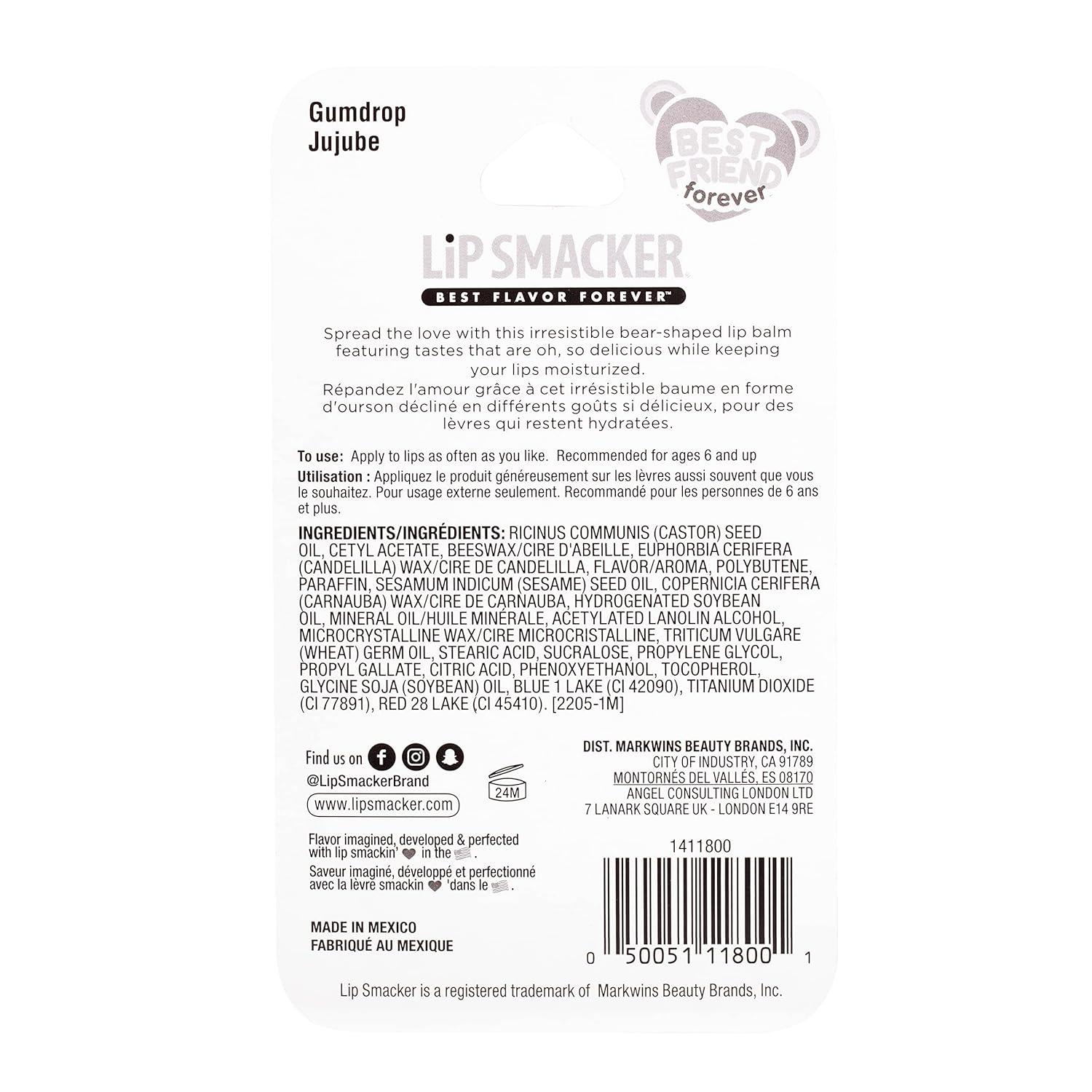 image:imageLip Smacker Sugar Bear Lip Balm Grapeful4UGum Drop Purple