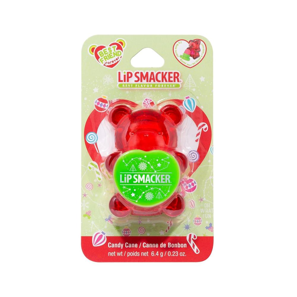 image:imageLip Smacker Sugar Bear Lip Balm Grapeful4UCandy Cane Red
