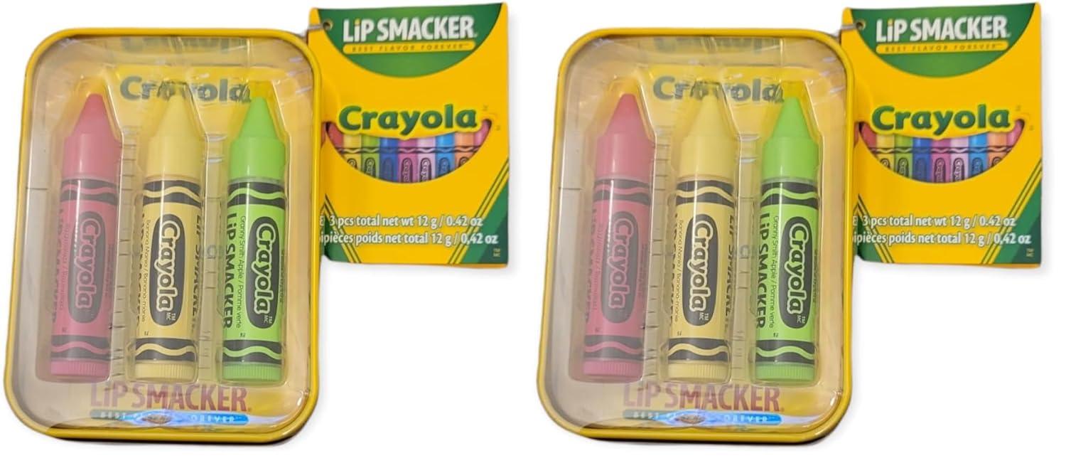 image:imageLip Smacker Holiday Lip Balm Trio Tin Gingerbread Cookie Sprinkle Cookie amp Oatmeal Cookie Festive Flavored Lip Balms Moisturizing Holiday Gift SetGranny Smith Apple Razzmatzz Banana Mania