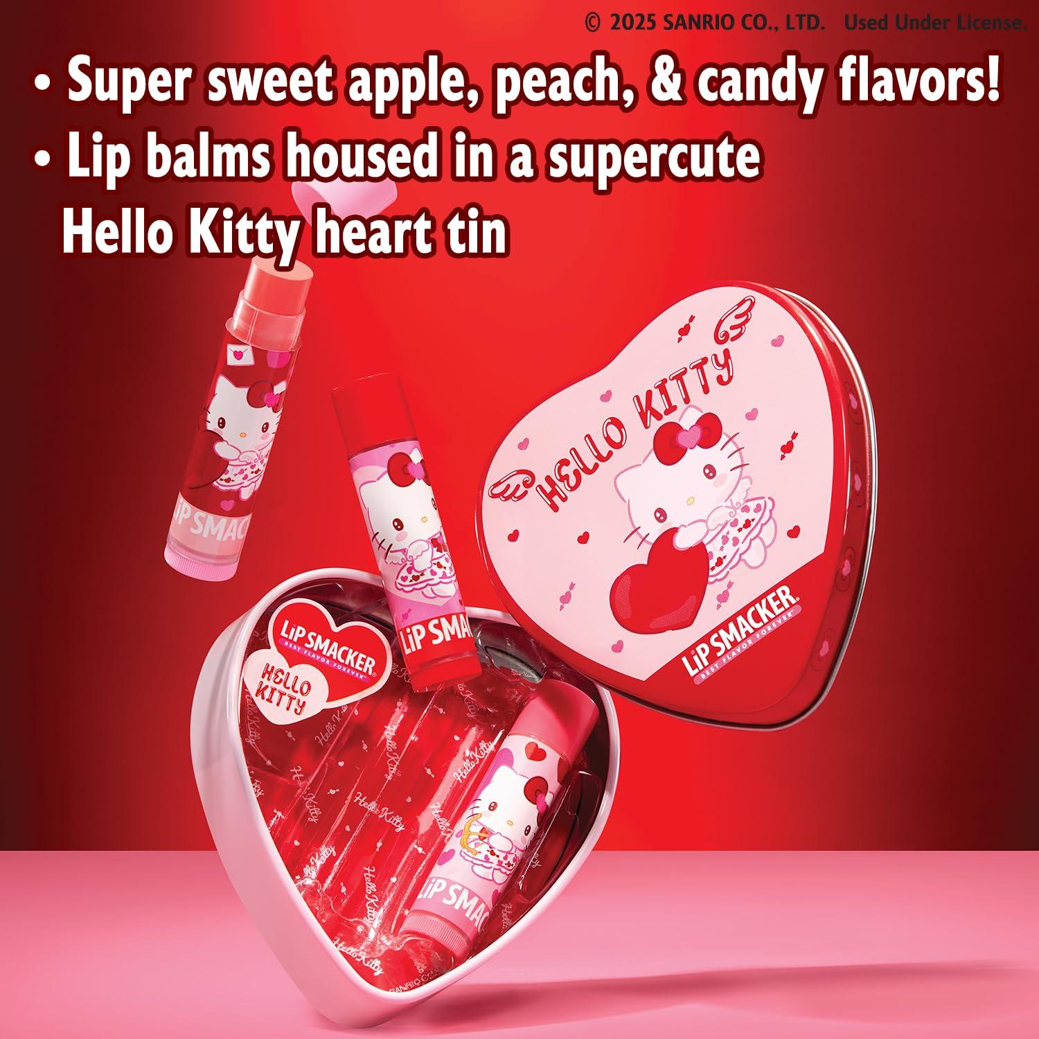 image:imageLip Smacker Holiday Lip Balm Trio Tin Gingerbread Cookie Sprinkle Cookie amp Oatmeal Cookie Festive Flavored Lip Balms Moisturizing Holiday Gift SetHello Kitty