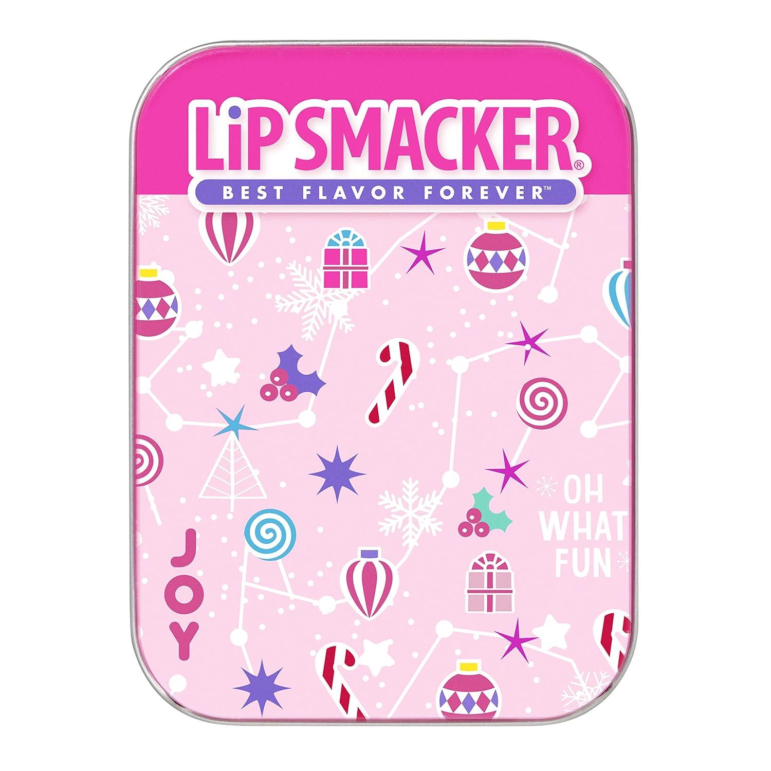 image:imageLip Smacker Holiday Lip Balm Trio Tin Gingerbread Cookie Sprinkle Cookie amp Oatmeal Cookie Festive Flavored Lip Balms Moisturizing Holiday Gift SetHoliday Christmas