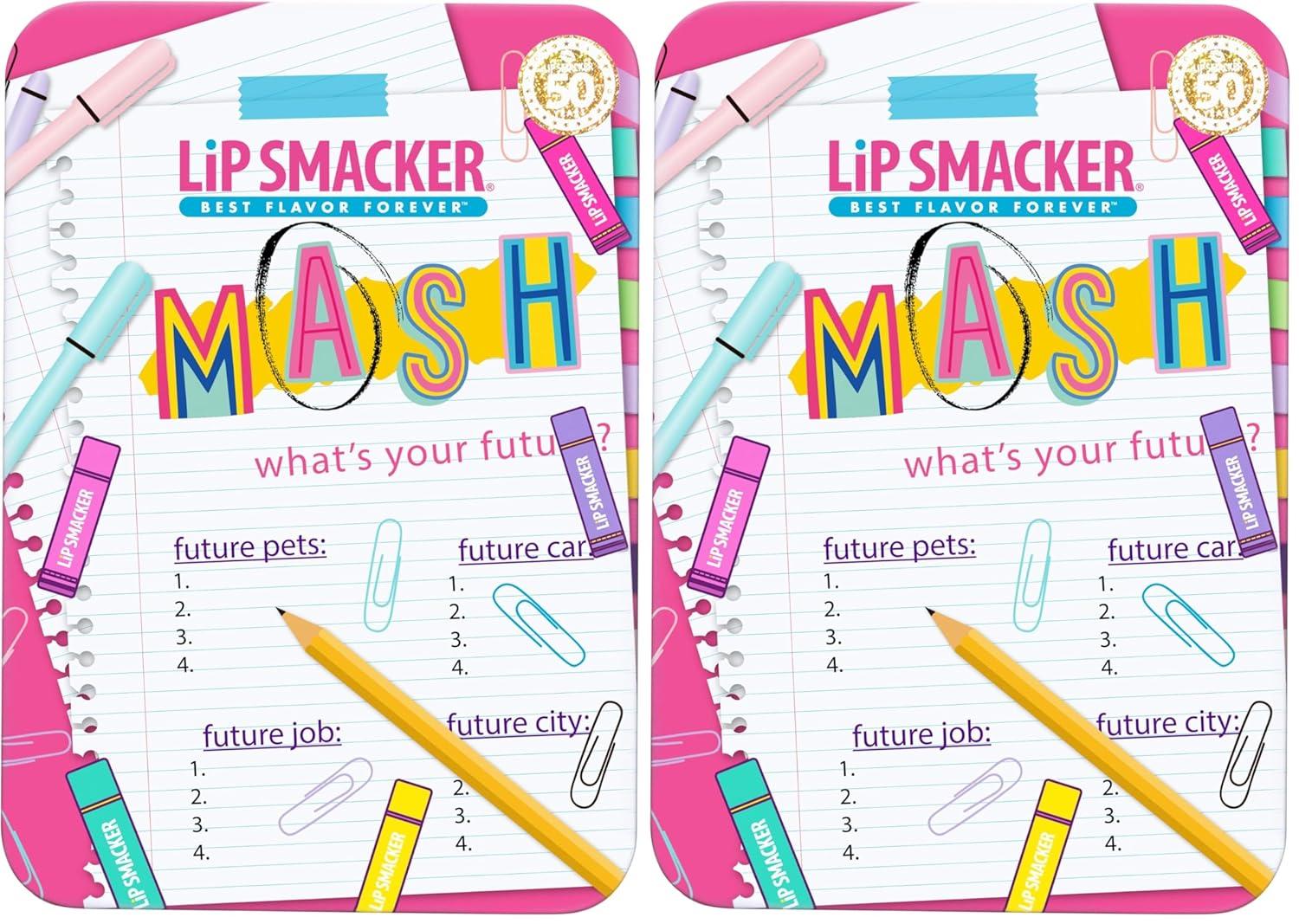 image:imageLip Smacker Holiday Lip Balm Trio Tin Gingerbread Cookie Sprinkle Cookie amp Oatmeal Cookie Festive Flavored Lip Balms Moisturizing Holiday Gift SetMASH