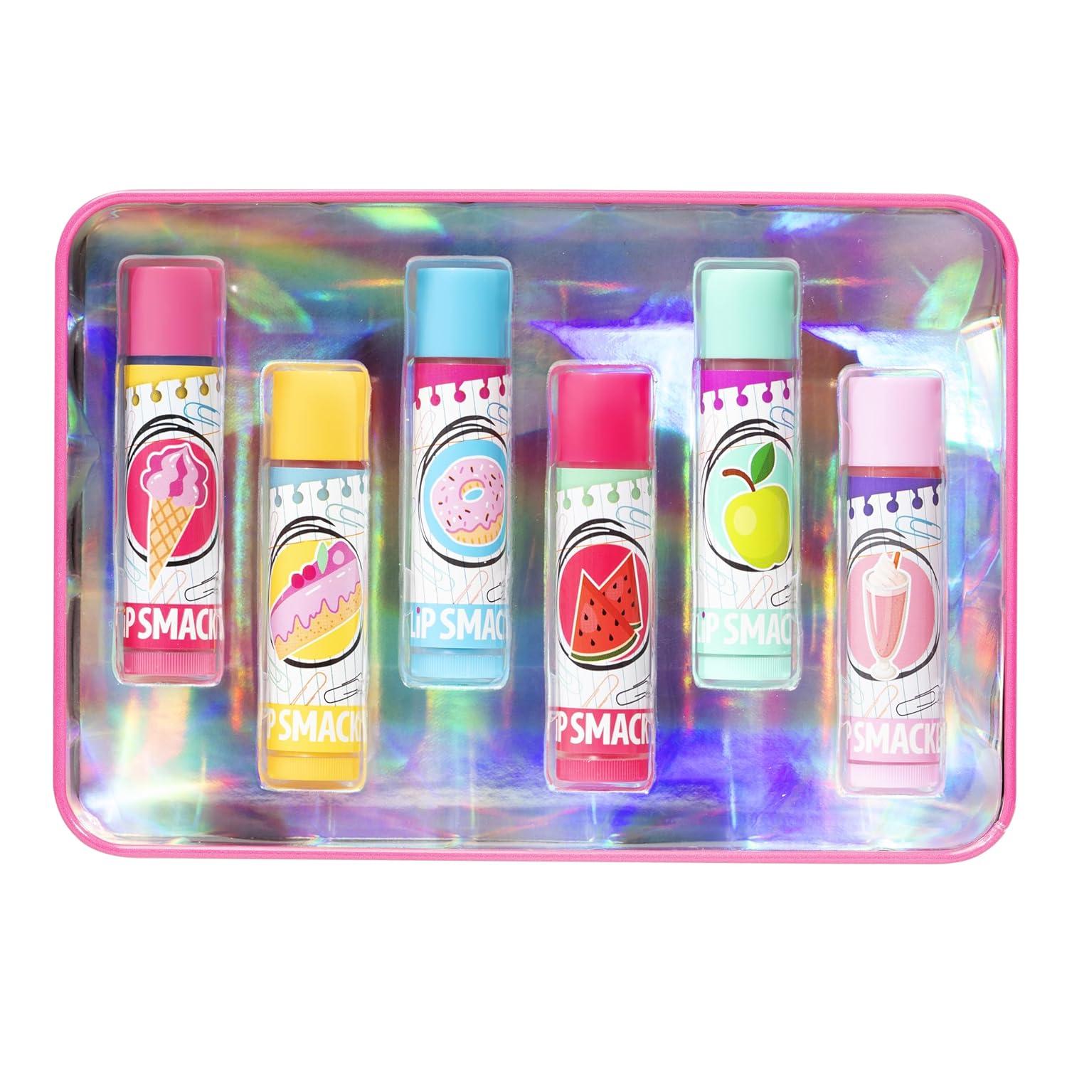 image:imageLip Smacker Holiday Lip Balm Trio Tin Gingerbread Cookie Sprinkle Cookie amp Oatmeal Cookie Festive Flavored Lip Balms Moisturizing Holiday Gift SetMASH